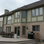 Old siding, soffit, fascia, gutters, and window trim