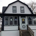 New Siding, window trim, soffit and fascia, and gable trim