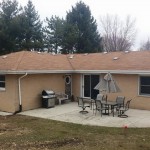 Back of house: Old Roofing and gutter system